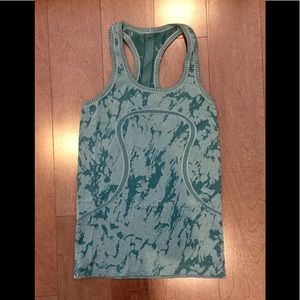 Lululemon Swiftly Tech Tank Heathered Teal Size 4